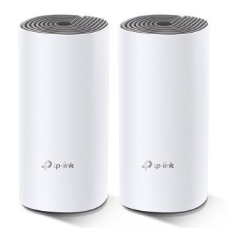 TP-Link Deco E4 (2-pack) Dual-band (2.4 GHz/5 GHz) Wi-Fi 5 (802.11ac) Biały, Szary Wewnętrzne