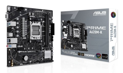 ASUS PRIME A620M-K AMD A620 Gniazdo AM5 micro ATX