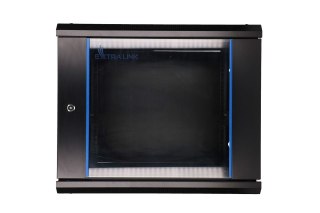Extralink 9U 600x600 Czarna | Szafa rack | montowana na ścianie