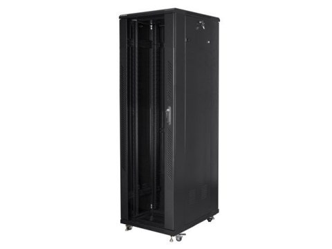 SZAFA INSTALACYJNA RACK STOJĄCA 19" 42U 600X1000 CZARNA LANBERG (FLAT PACK)