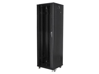 SZAFA INSTALACYJNA RACK STOJĄCA 19" 42U 600X600 CZARNA LANBERG (FLAT PACK)
