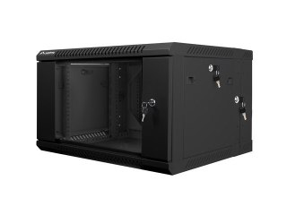 SZAFA INSTALACYJNA RACK WISZĄCA DWUSEKCYJNA 19" 6U 600X600 CZARNA LANBERG (FLAT PACK)