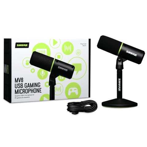 Shure MV6 - Kardioidalny mikrofon dynamiczny USB-C dla graczy i streamerów