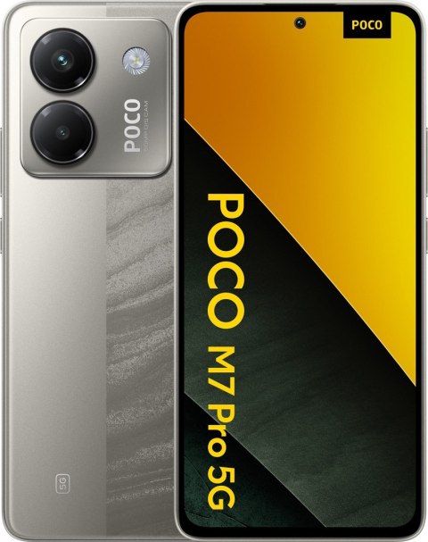 Smartfon Xiaomi Poco M7 Pro 5G Dual Sim 8GB RAM 256GB - Srebrny