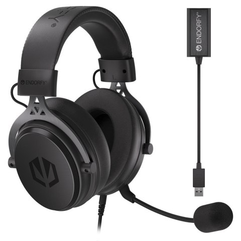 ENDORFY VIRO Plus USB Zestaw słuchawkowy Przewodowa Opaska na głowę Muzyka/dzień powszedni Czarny