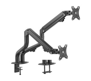 Gembird MA-DA2-02 Biurkowe ramię na dwa monitory (regulowane), od 17" do 32", obciążenie do 8kg