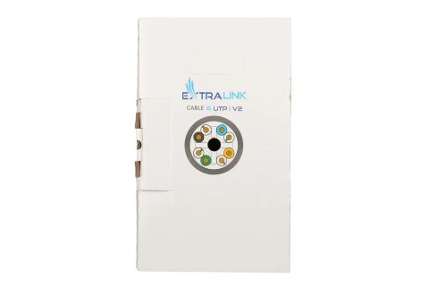 Extralink CAT6 UTP (U/UTP) V2 Wewnętrzny | Kabel sieciowy skrętka | 305M
