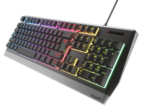 GENESIS Rhod 300 RGB klawiatura Gaming USB QWERTY Angielski Czarny