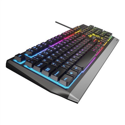 GENESIS Rhod 300 RGB klawiatura Gaming USB QWERTY Angielski Czarny
