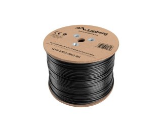 KABEL LAN FTP KAT.5E 305M DRUT OUTDOOR ŻELOWANY CU CZARNY FLUKE PASSED LANBERG