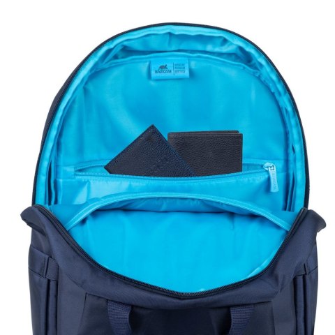 Plecak do notebooka 15,6"-16" RIVACASE ECO Alpendorf 7561, granatowy, z ekologicznego, wodoodpornego materiału z recyklingu (rPE