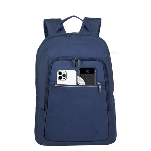 Plecak do notebooka 15,6"-16" RIVACASE ECO Alpendorf 7561, granatowy, z ekologicznego, wodoodpornego materiału z recyklingu (rPE