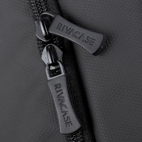 Plecak do notebooka 17,3" RIVACASE ECO Tegel 8465, czarny, z ekologicznego, wodoodpornego materiału z recyklingu (rPET)