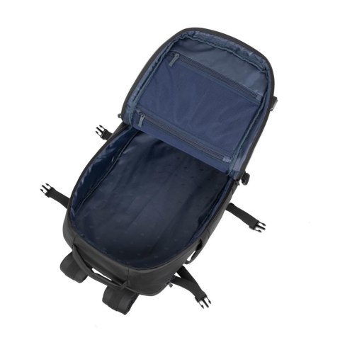 Plecak do notebooka 17,3" RIVACASE ECO Tegel 8465, czarny, z ekologicznego, wodoodpornego materiału z recyklingu (rPET)