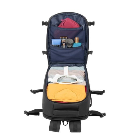 Plecak do notebooka 17,3" RIVACASE ECO Tegel 8465, czarny, z ekologicznego, wodoodpornego materiału z recyklingu (rPET)