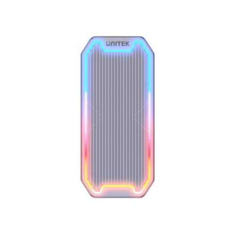 Unitek Obudowa dysku M.2 SSD NVMe/SATA 10Gbps RGB Unitek Obudowa dysku M.2 SSD NVMe/SATA 10Gbps RGB