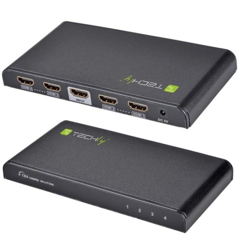 Rozdzielacz Splitter HDMI 1x4 4K*30Hz 3D Techly