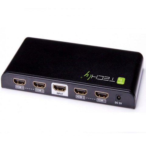 Rozdzielacz Splitter HDMI 1x4 4K*30Hz 3D Techly