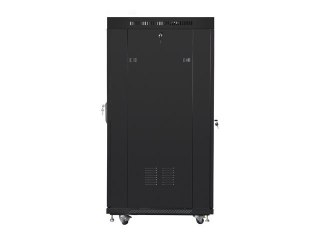 SZAFA INSTALACYJNA RACK STOJĄCA 19" 15U 800X1000 CZARNA DRZWI PERFOROWANE LCD LANBERG (FLAT PACK) V2