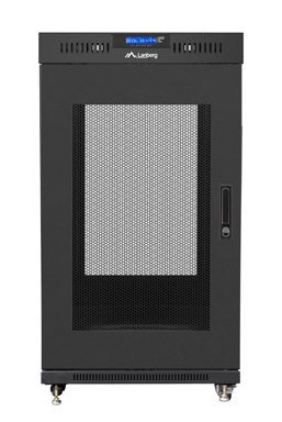 SZAFA INSTALACYJNA RACK STOJĄCA 19" 22U 800X800 CZARNA DRZWI PERFOROWANE LCD LANBERG (FLAT PACK) V2