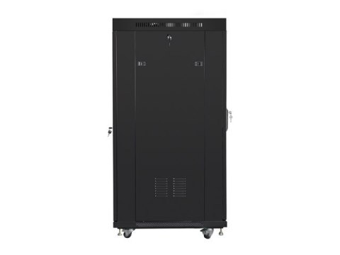 SZAFA INSTALACYJNA RACK STOJĄCA 19" 37U 800X1000 CZARNA DRZWI SZKLANE LCD LANBERG (FLAT PACK) V2