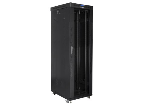 SZAFA INSTALACYJNA RACK STOJĄCA 19" 42U 600X1000 CZARNA LANBERG (FLAT PACK)
