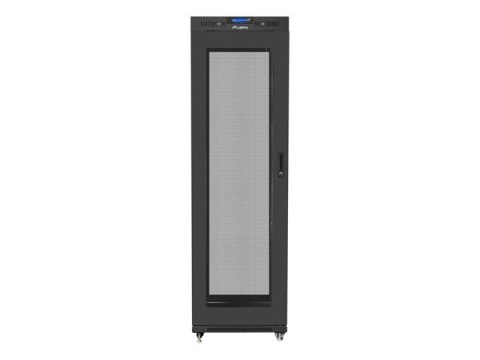 SZAFA INSTALACYJNA RACK STOJĄCA 19" 42U 600X800 CZARNA DRZWI PERFOROWANE LCD LANBERG (FLAT PACK) V2