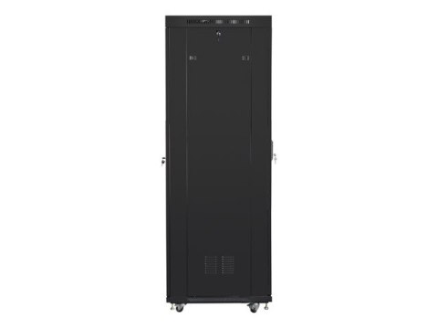 SZAFA INSTALACYJNA RACK STOJĄCA 19" 42U 600X800 CZARNA DRZWI PERFOROWANE LCD LANBERG (FLAT PACK) V2