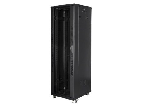 SZAFA INSTALACYJNA RACK STOJĄCA 19" 42U 600X800 CZARNA LANBERG (FLAT PACK)