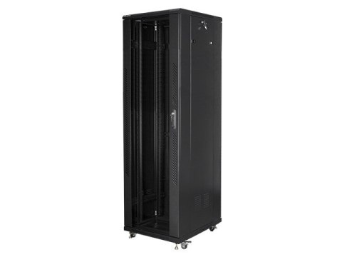 SZAFA INSTALACYJNA RACK STOJĄCA 19" 42U 600X800 CZARNA LANBERG (FLAT PACK)