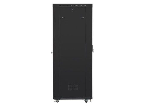 SZAFA INSTALACYJNA RACK STOJĄCA 19" 42U 800X1000 CZARNA DRZWI SZKLANE LCD LANBERG (FLAT PACK) V2