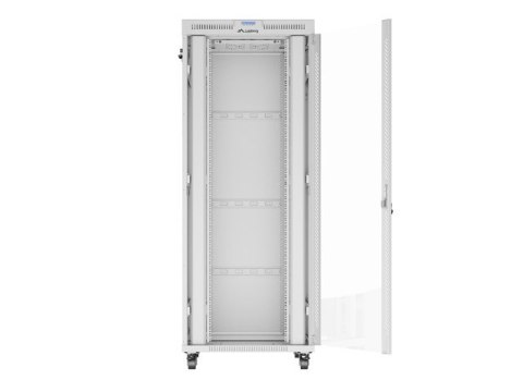 SZAFA INSTALACYJNA RACK STOJĄCA 19" 42U 800X1000 SZARA DRZWI SZKLANE LCD LANBERG (FLAT PACK) V2