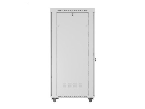 SZAFA INSTALACYJNA RACK STOJĄCA 19" 42U 800X1000 SZARA DRZWI SZKLANE LCD LANBERG (FLAT PACK) V2