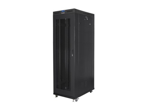 SZAFA INSTALACYJNA RACK STOJĄCA 19" 42U 800X1200 CZARNA DRZWI PERFOROWANE LCD LANBERG (FLAT PACK) V2