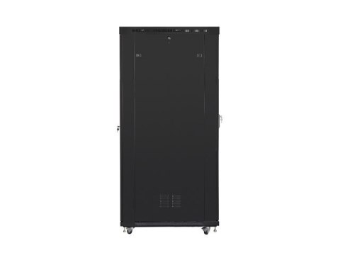 SZAFA INSTALACYJNA RACK STOJĄCA 19" 42U 800X1200 CZARNA DRZWI SZKLANE LCD LANBERG (FLAT PACK) V2