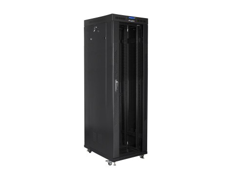 SZAFA INSTALACYJNA RACK STOJĄCA 19" 42U 800X800 CZARNA LANBERG (FLAT PACK)