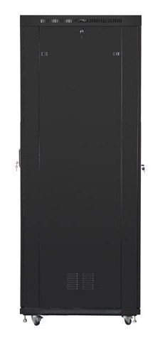 SZAFA INSTALACYJNA RACK STOJĄCA 19" 47U 800X1000 CZARNA DRZWI PERFOROWANE LCD LANBERG (FLAT PACK) V2