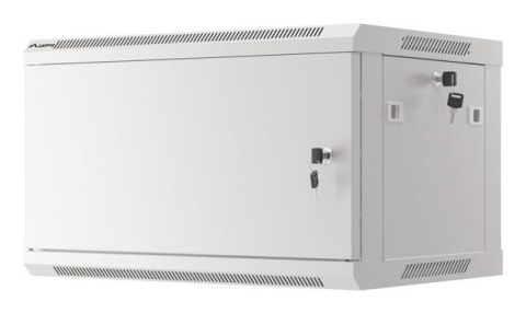 SZAFA INSTALACYJNA RACK WISZĄCA 19" 6U 600X450 SZARA DRZWI METALOWE LANBERG (FLAT PACK)