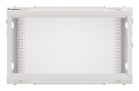 SZAFA INSTALACYJNA RACK WISZĄCA 19" 6U 600X450 SZARA DRZWI METALOWE LANBERG (FLAT PACK)