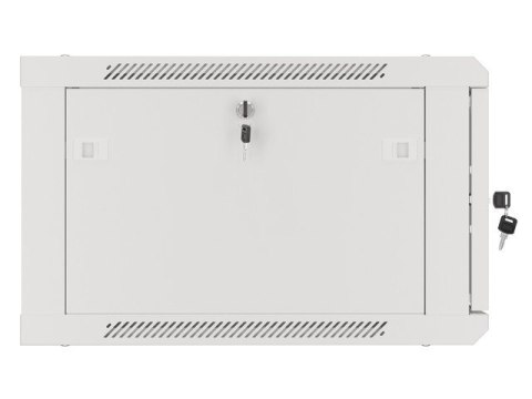 Lanberg :: Rack Cabinet 19? Wall-Mount 6U/600X600 (flat-pack) V2 Grey, Glass door