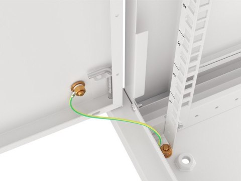 SZAFA INSTALACYJNA RACK WISZĄCA 19" 6U 600X450 SZARA DRZWI METALOWE LANBERG (FLAT PACK)