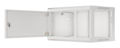 SZAFA INSTALACYJNA RACK WISZĄCA 19" 6U 600X450 SZARA DRZWI METALOWE LANBERG (FLAT PACK)