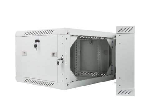 SZAFA INSTALACYJNA RACK WISZĄCA DWUSEKCYJNA 19" 6U 600X600 SZARA LANBERG (FLAT PACK)