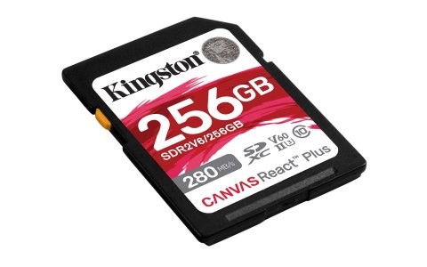 Kingston 256GB SDXC CANVAS REACT PLUS U3/UHS-II 280R/150W V60 FULL HD/4K