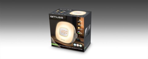 Radiobudzik Muse Light ML-198 CR, Biały