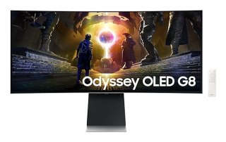 Samsung LS34DG850SUXDU monitor komputerowy 86,4 cm (34") 3440 x 1440 px OLED Srebrny