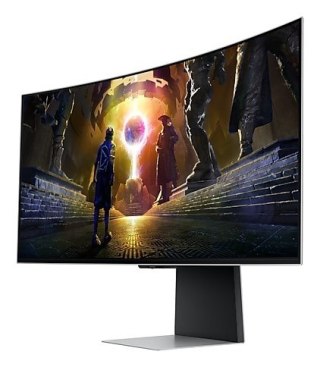 Samsung LS34DG850SUXDU monitor komputerowy 86,4 cm (34") 3440 x 1440 px OLED Srebrny