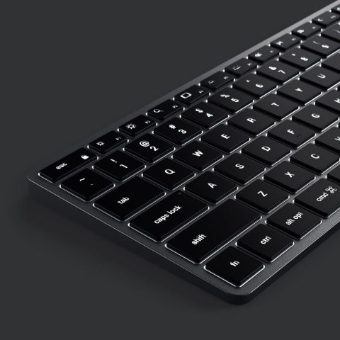 Satechi Slim X2 Bluetooth Backlit Keyboard - bezprzewodowa klawiatura z układem numerycznym (space gray)