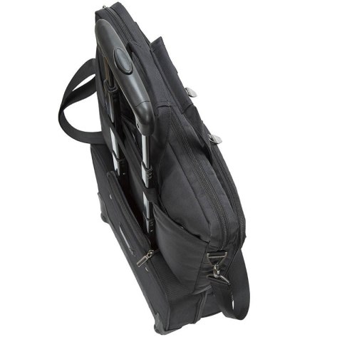 Torba do notebooka 17,3" RIVACASE Tiergarten czarna, z materiału wodoodpornego
