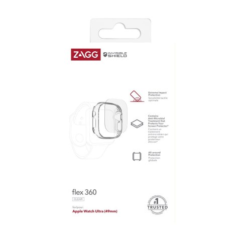ZAGG InvisibleShield Flex 360 bundle - obudowa ochronna oraz folia ochronna do Apple Watch Ultra / Ultra 2 (49mm)